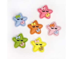 APLIQUE ESTRELA KIT C/ 6UN (sortidos)