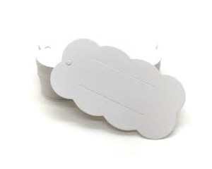 EMBALAGEM  TAG NUVEM 6,5CMX11CM C/ 100UN
