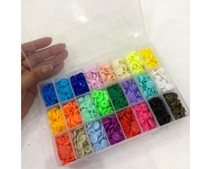 ESTOJO COM 360 BOTOES RITAS DE PRESSAO C/ 24 CORES-WESTPRESS