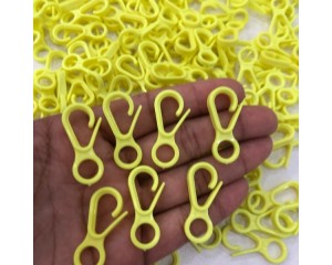 FECHO MOSQUETÃO DE  PLÁSTICO C/12 UN COR ÚNICA