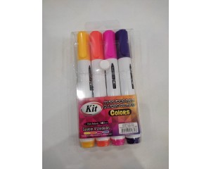 MARCADOR PARA QUADRO BRANCO 4UN KIT