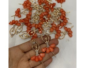 APLIQUE BAILARINA EM METAL (PCT C/ 2 UN)