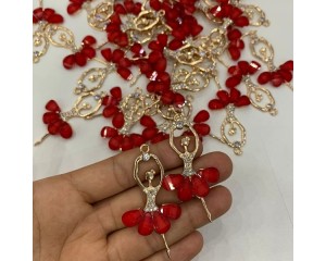 APLIQUE BAILARINA EM METAL (PCT C/ 2 UN)