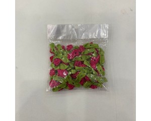 FLOR ROCOCO COM FOLHA 2.5 CM (PCT C/ 50 UN)