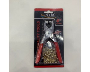 ALICATE PARA ILHOS 150MM C/ 100 ILHOS NYBC