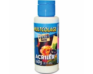 MULTCOLAGE COLA GEL DECOUPAGE PARA TECIDOS 60G ACRILEX