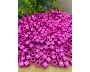 LETRAS SORTIDAS ROSA PCT COM 10 G