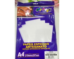 PAPEL VERGE A4 180 G/M² BRANCO COM 50 FOLHAS