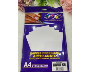 PAPEL MADEIRA A4 180 G/M² COM 50 FOLHAS